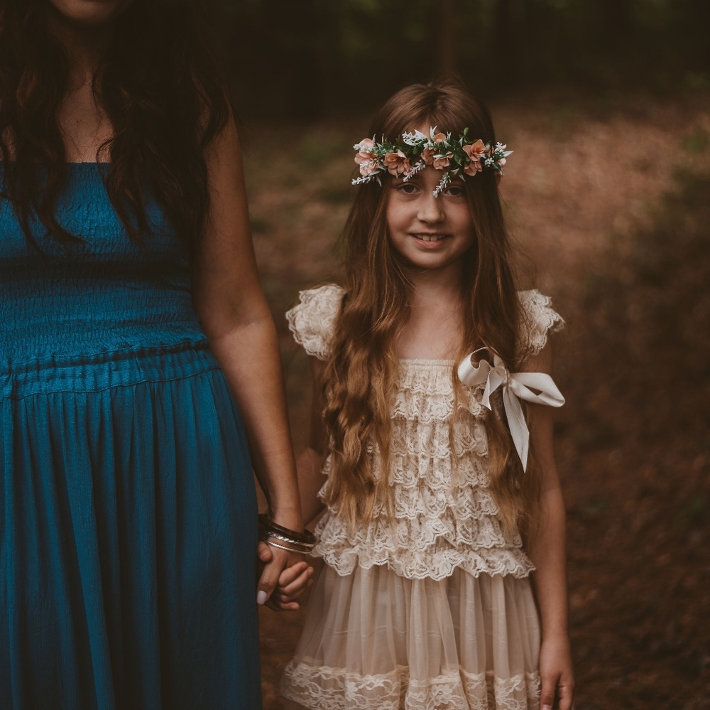 Ever Fairy boho cream tulle dress